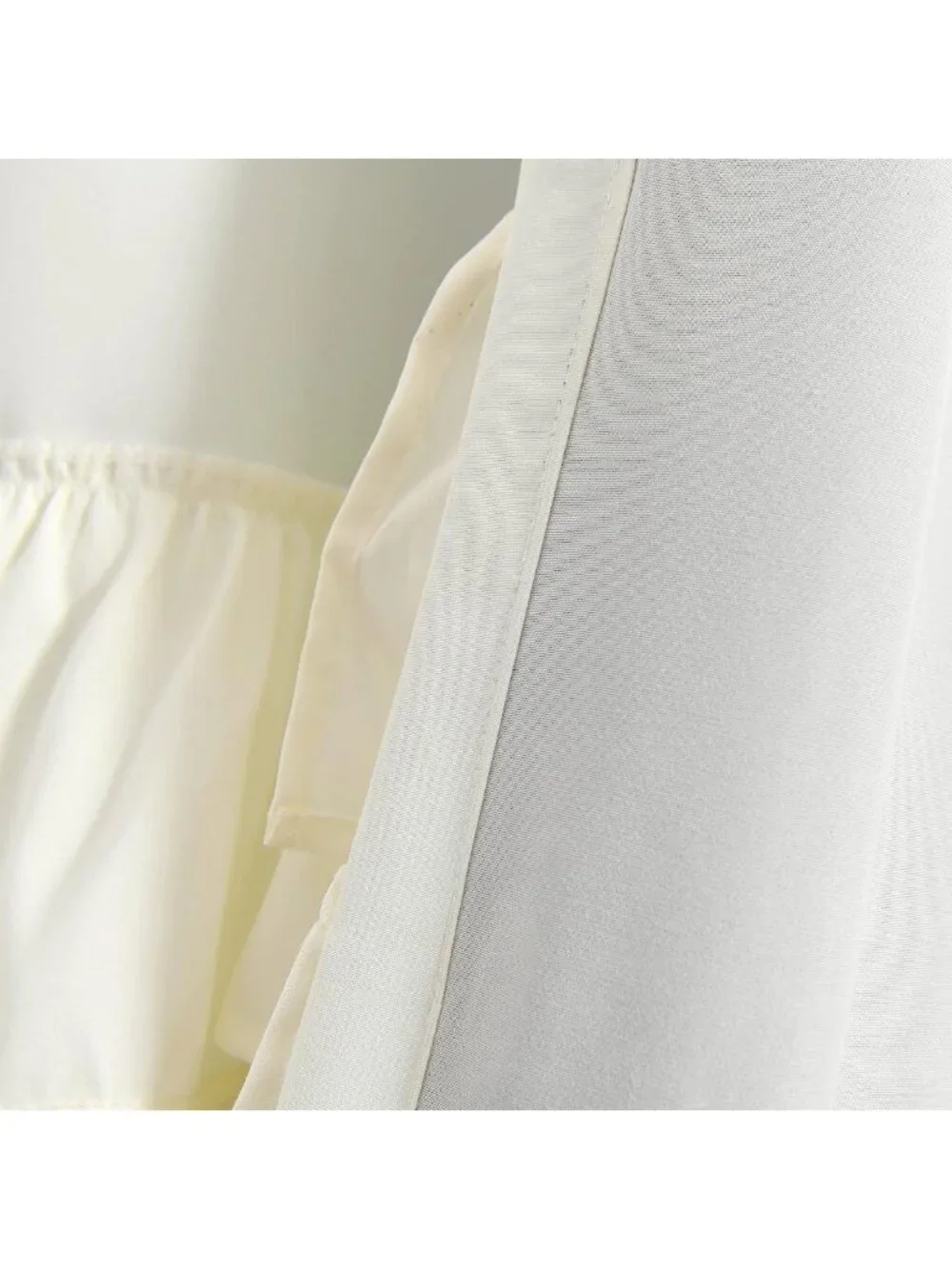 Elegant Ivory Ruffle Blackout Curtains 40